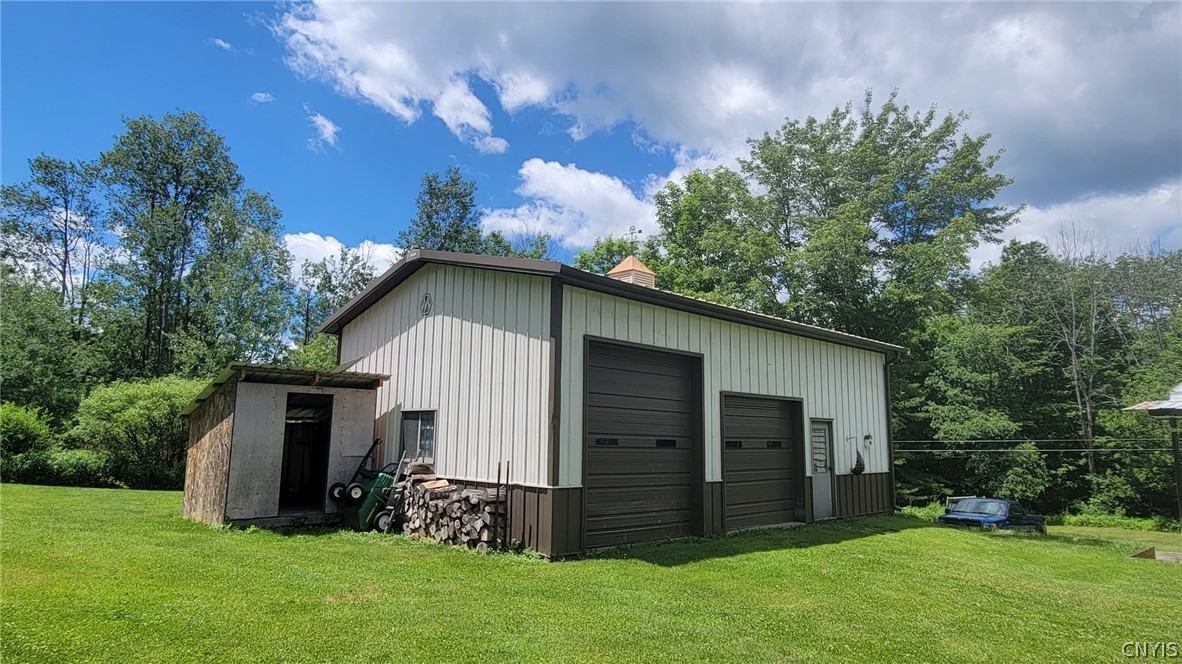 4524 Maybury Road Solon, NY 13101 - Photo 30 of 42 30x40 Morton Building with storage shed