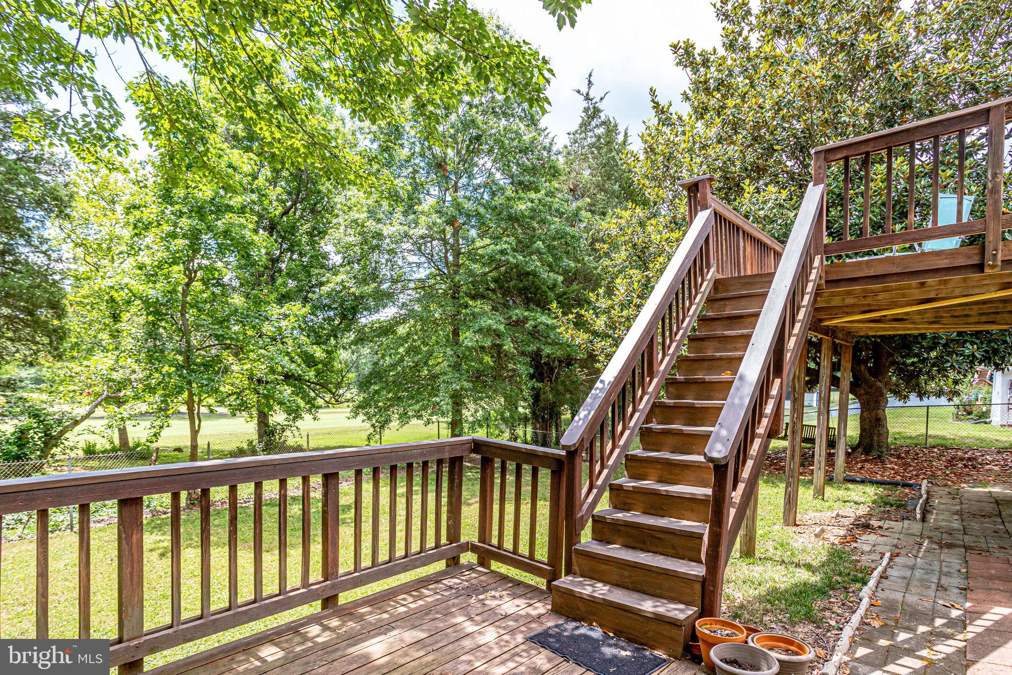 6518 Haystack Road Alexandria, VA 22310 - Photo 36 of 39 Walk down deck to patio