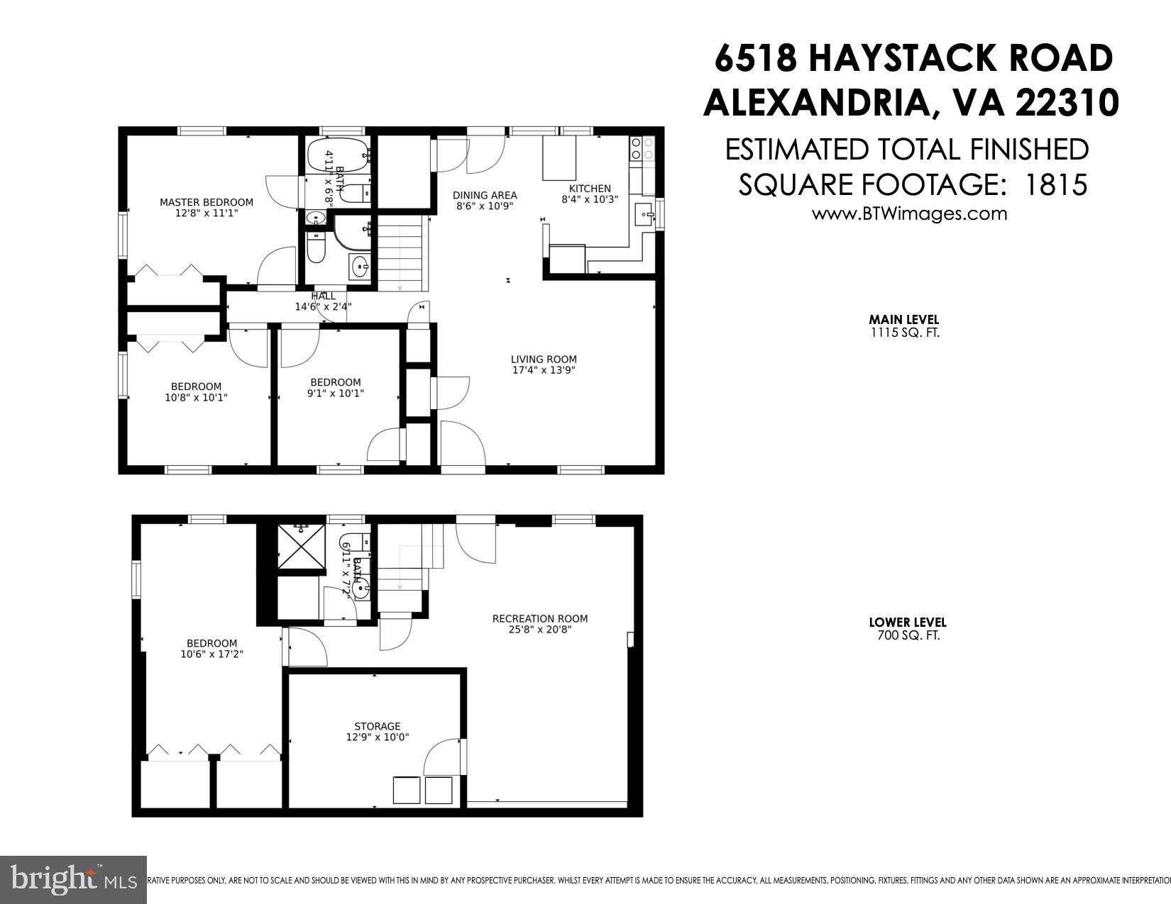 6518 Haystack Road Alexandria, VA 22310 - Photo 39 of 39 Floorplan
