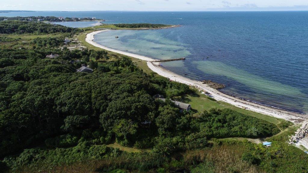 114 Quaker Road Falmouth, MA 02540 - Photo 21 of 35 an aerial view of a house with a yard