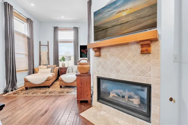 a view of swimming pool from a balcony