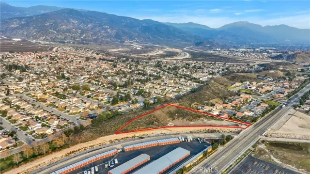 a view of a lake with mountains in the background