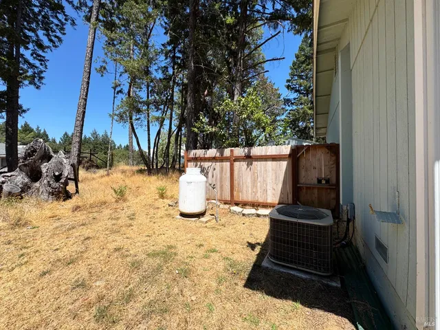 a view of an outdoor space and seating area