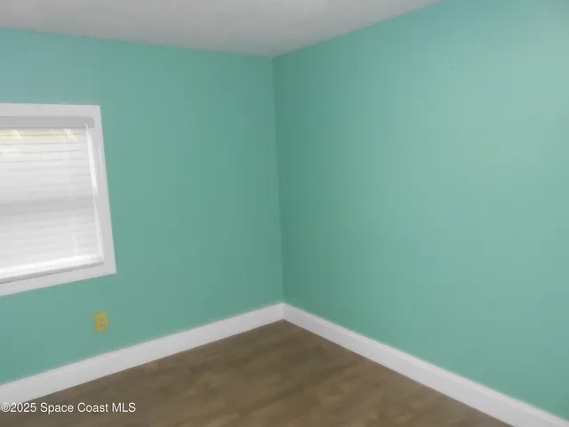 a view of a small space with window