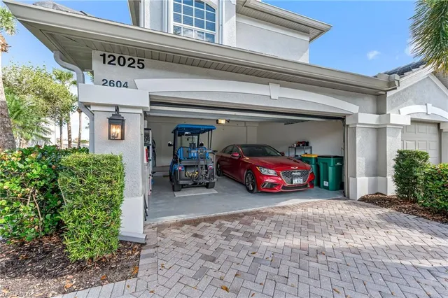 a view of a car garage