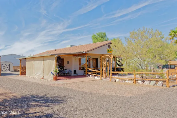 a view of a bike garage