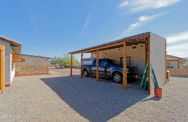 a view of a house with a outdoor space