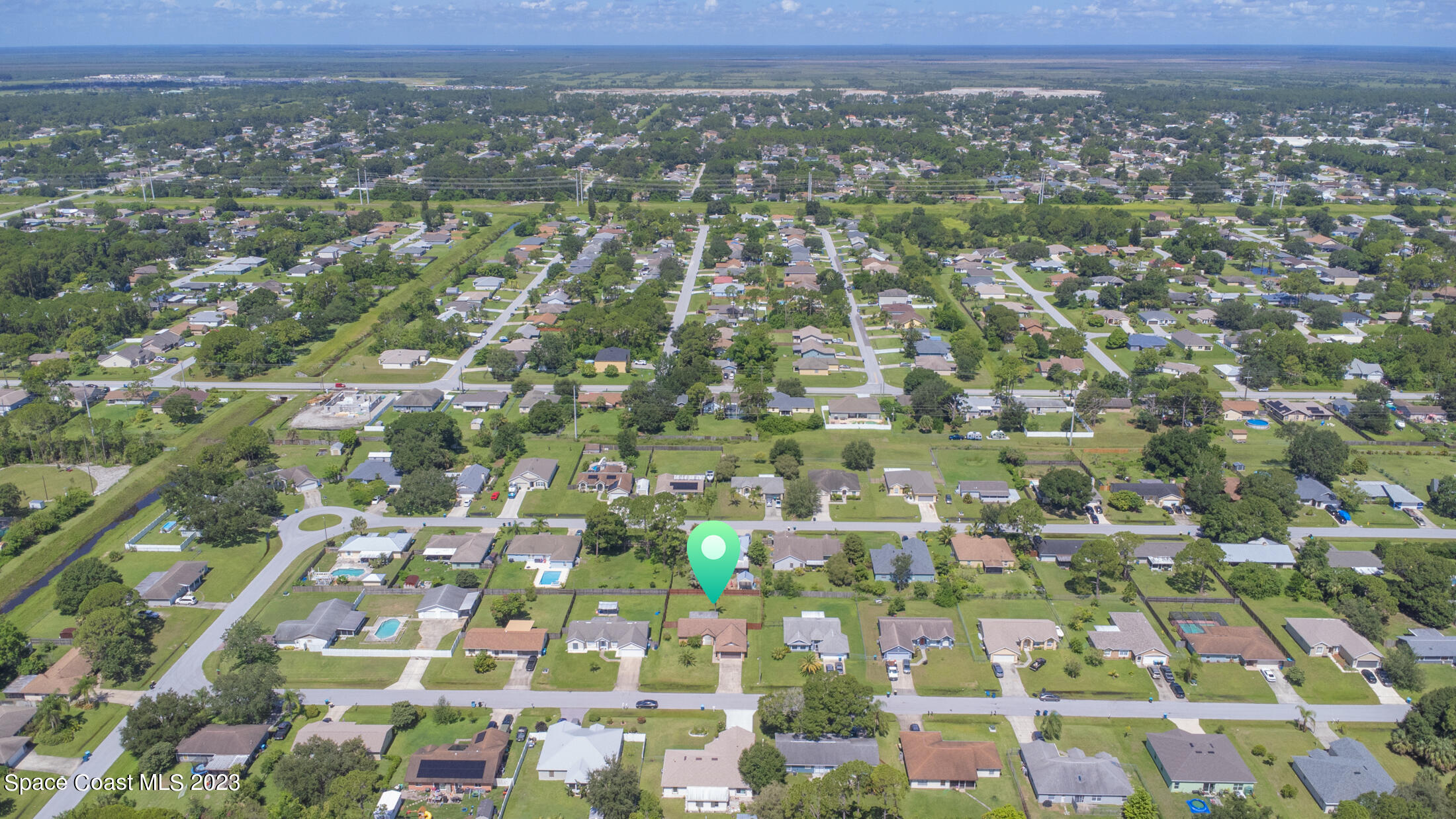 978 Locust Avenue Palm Bay, FL 32907 - Photo 36 of 41 an aerial view of residential houses with city view