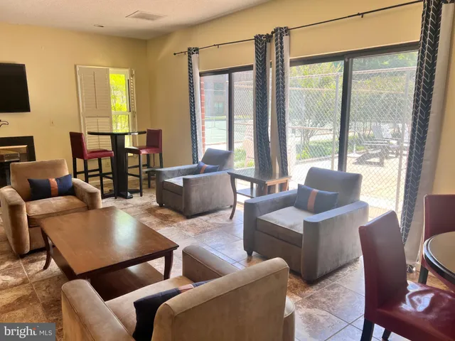 a room with gym equipment