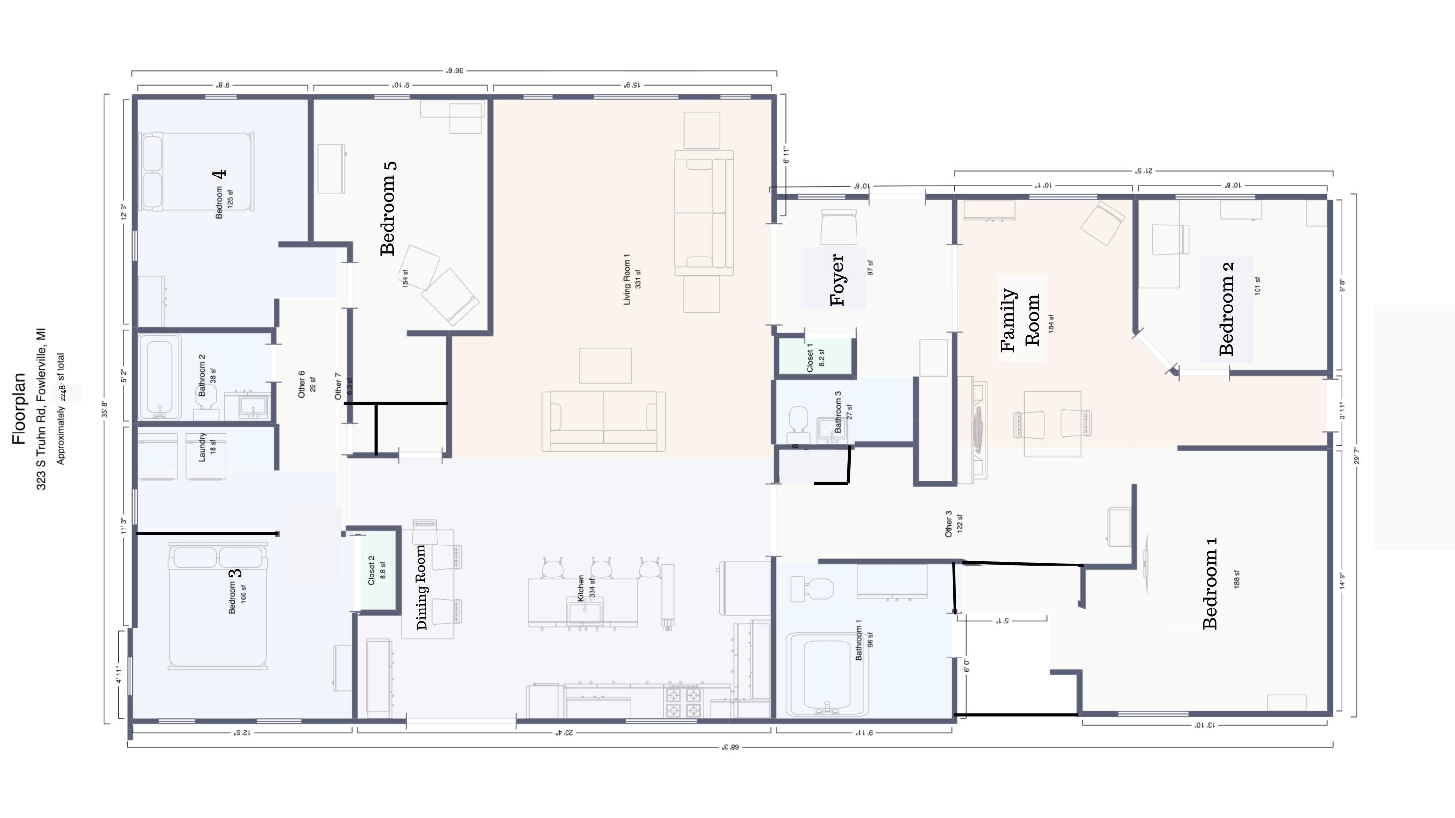 323 South Truhn Road Fowlerville, MI 48836 - Photo 50 of 50 Floorplan
