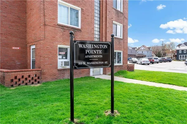 a sign on the side of a building