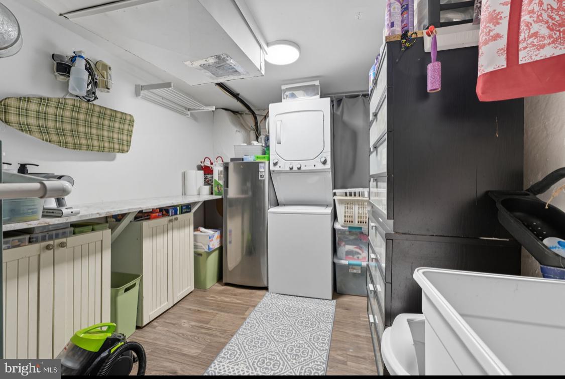 914 Thornton Road Upper Chichester, PA 19061 - Photo 17 of 29 a storage room with washer and dryer