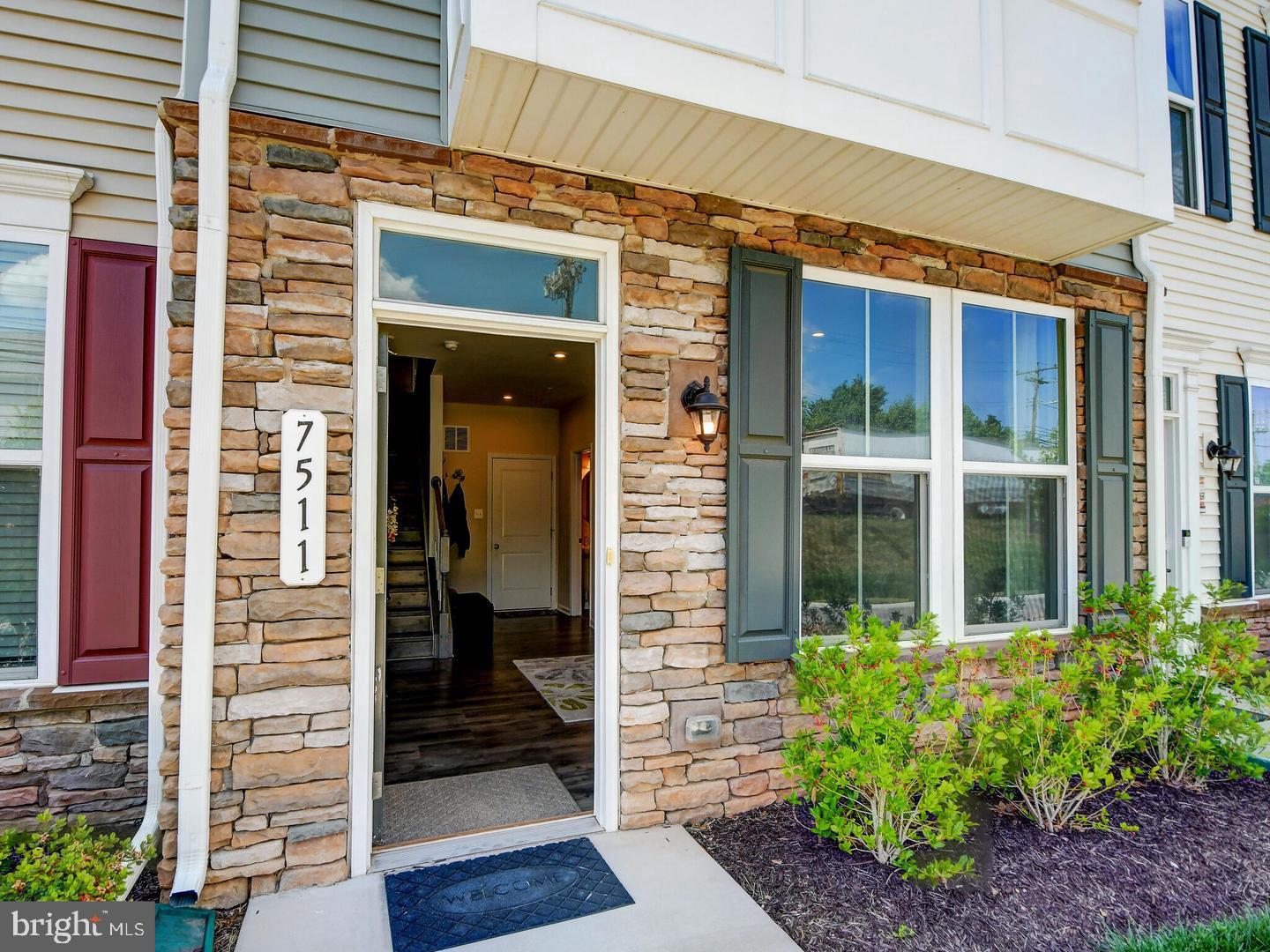 7511 Mundell Road Hanover, MD 21076 - Photo 4 of 26 Stone surround at Entrance