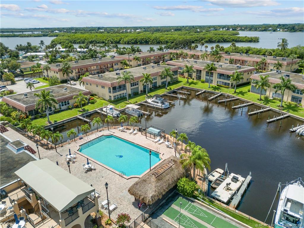 2600 South Kanner Highway, Unit D6 Stuart, FL 34994 - Photo 4 of 25 an aerial view of a house with a ocean view