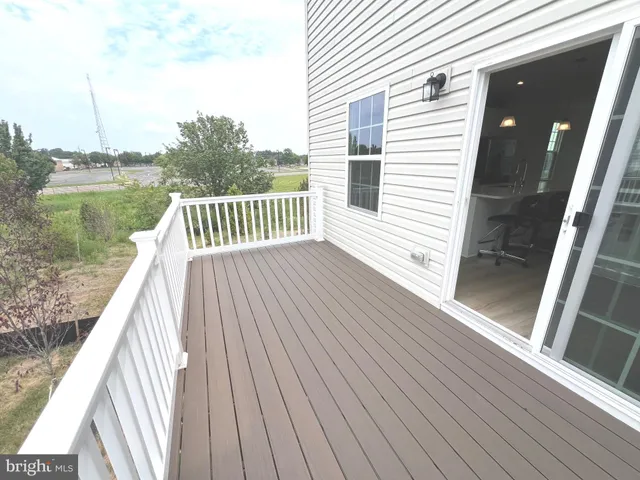 a view of a hallway with a projector