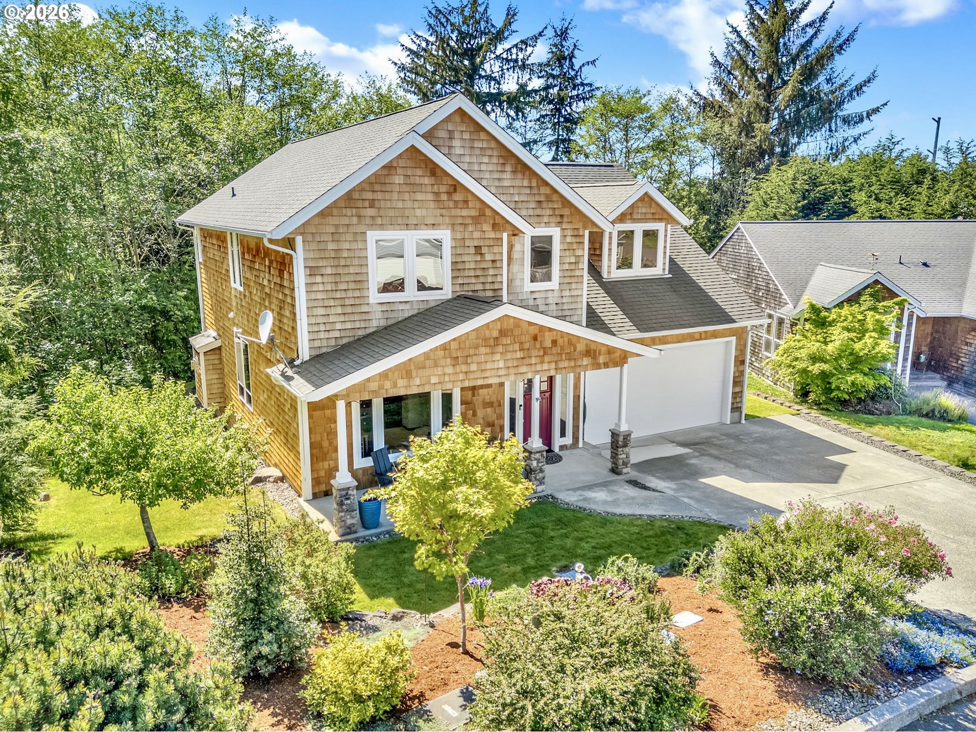 2372 North Fork Road Seaside, OR 97138 - Photo 4 of 48 a view of a yard in front of house