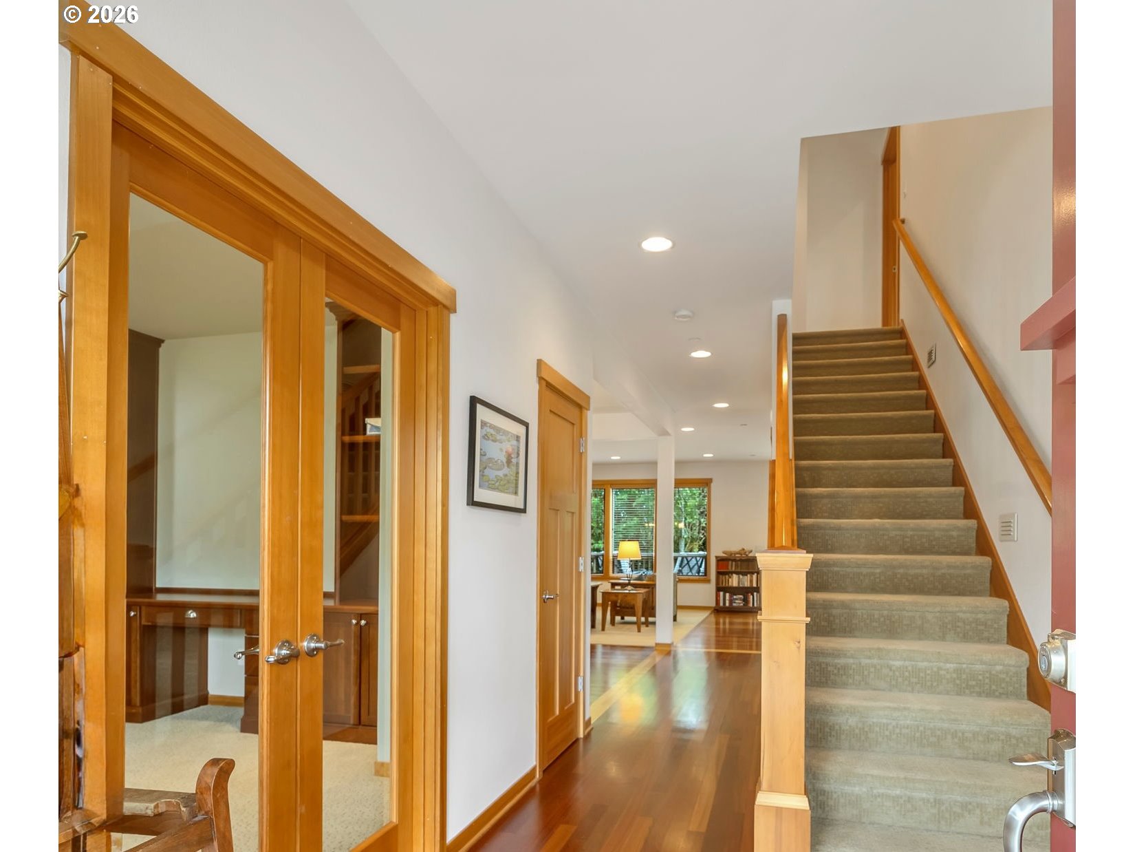 2372 North Fork Road Seaside, OR 97138 - Photo 7 of 48 a view of entryway and hall with wooden floor