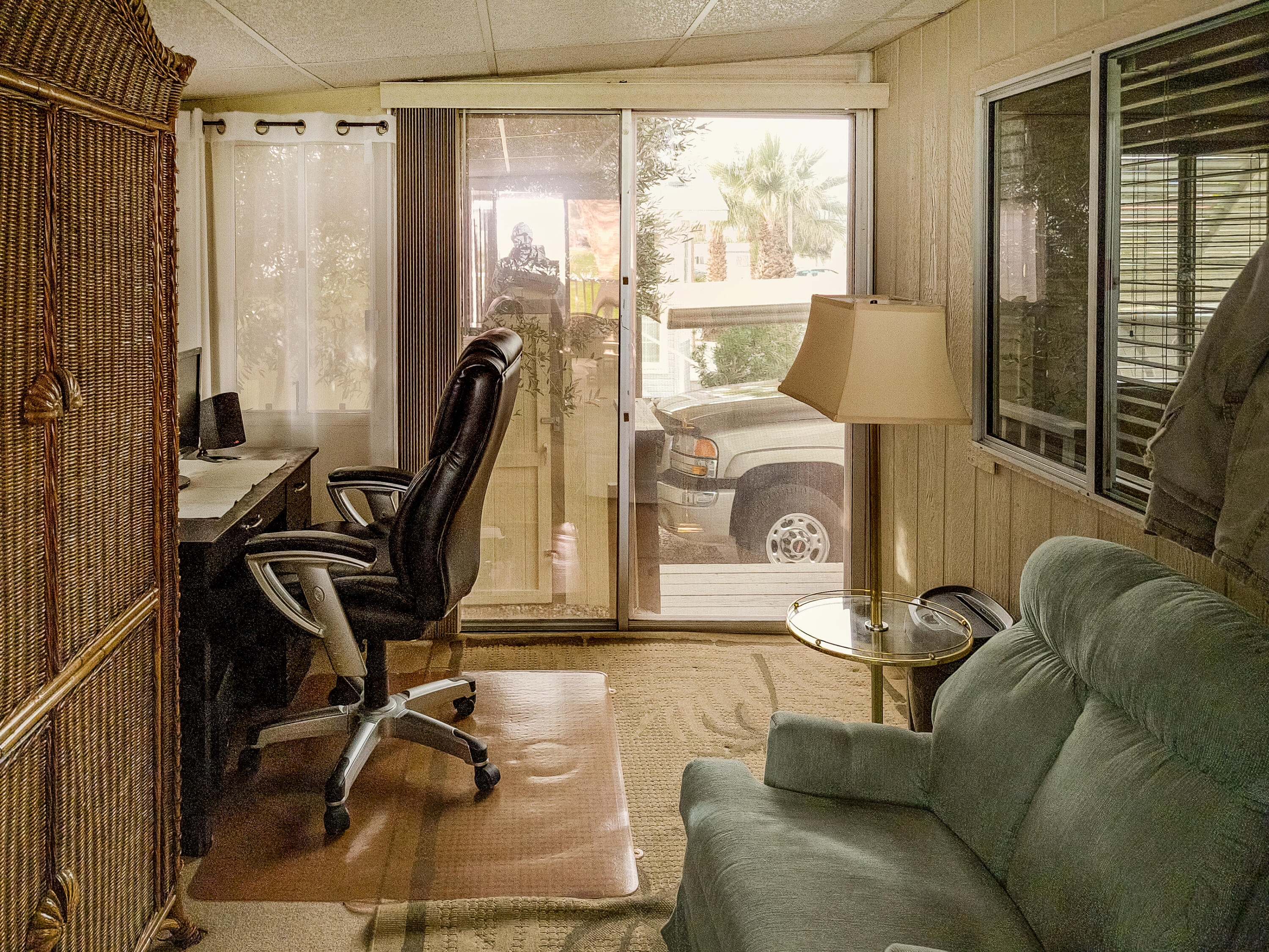70200 Dillon Road, Unit 160 Desert Hot Springs, CA 92241 - Photo 20 of 31 a view of a livingroom with furniture and windows