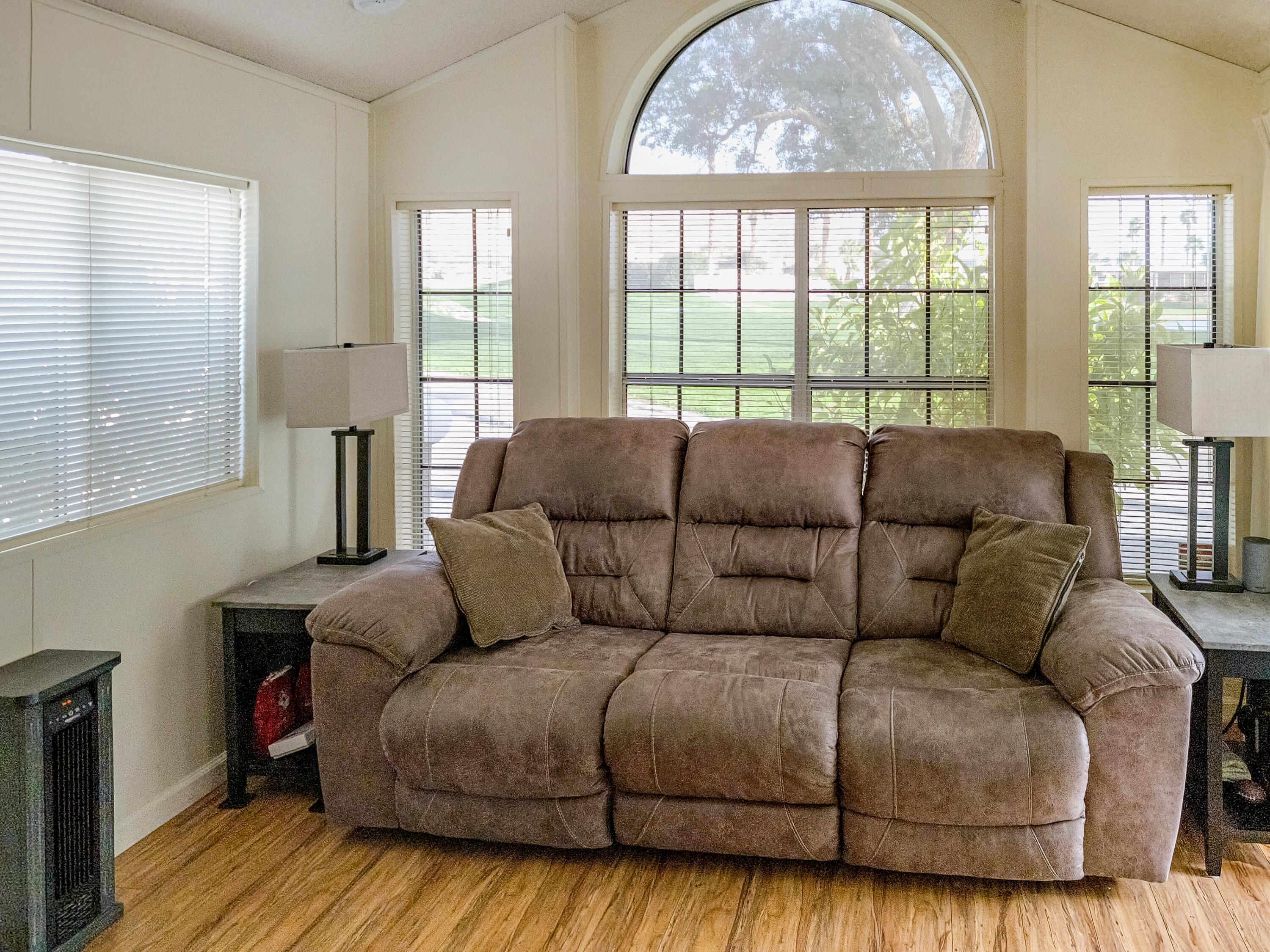 70200 Dillon Road, Unit 160 Desert Hot Springs, CA 92241 - Photo 4 of 31 a living room with furniture and a large window