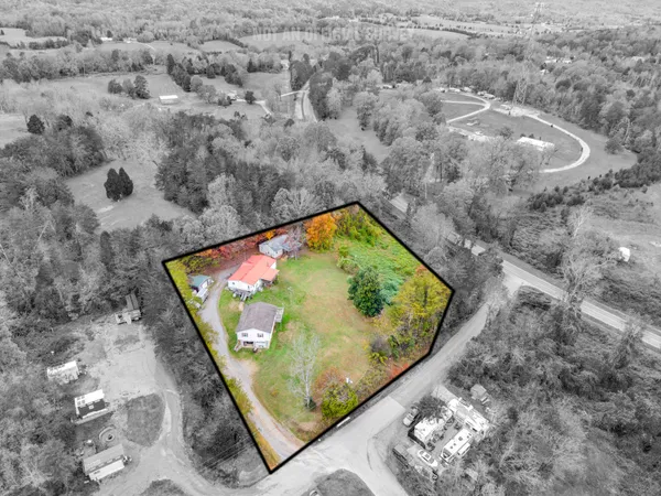 a view of a painting on the wall