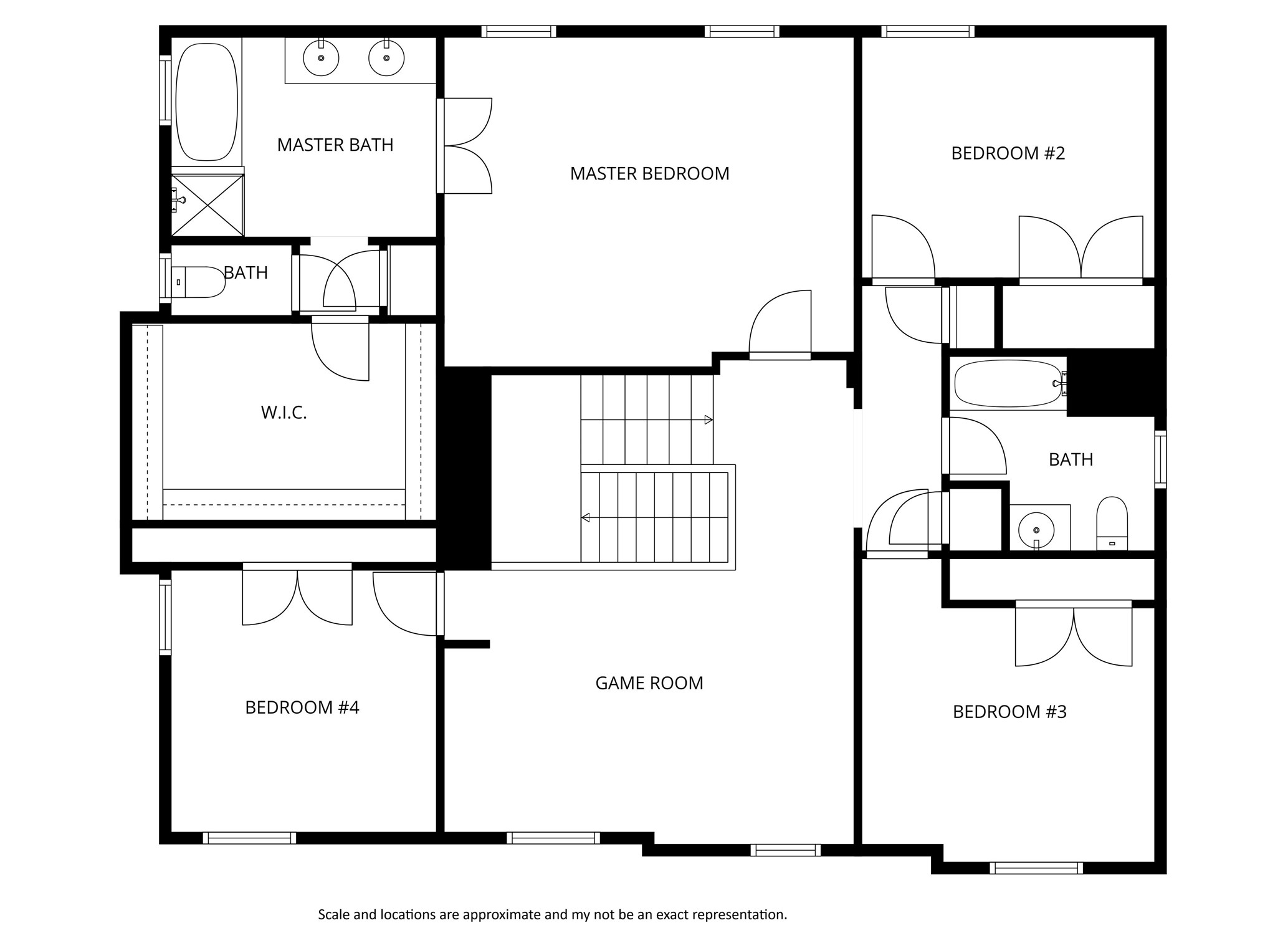 7629 Brecourt Manor Way Austin, TX 78739 - Photo 40 of 40 a picture of a floor plan