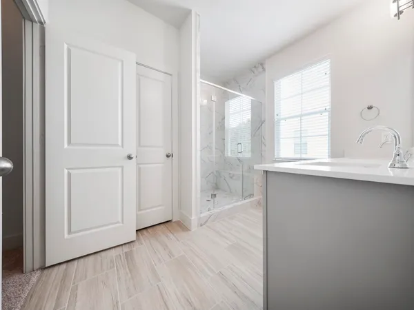 a view of a walk in closet