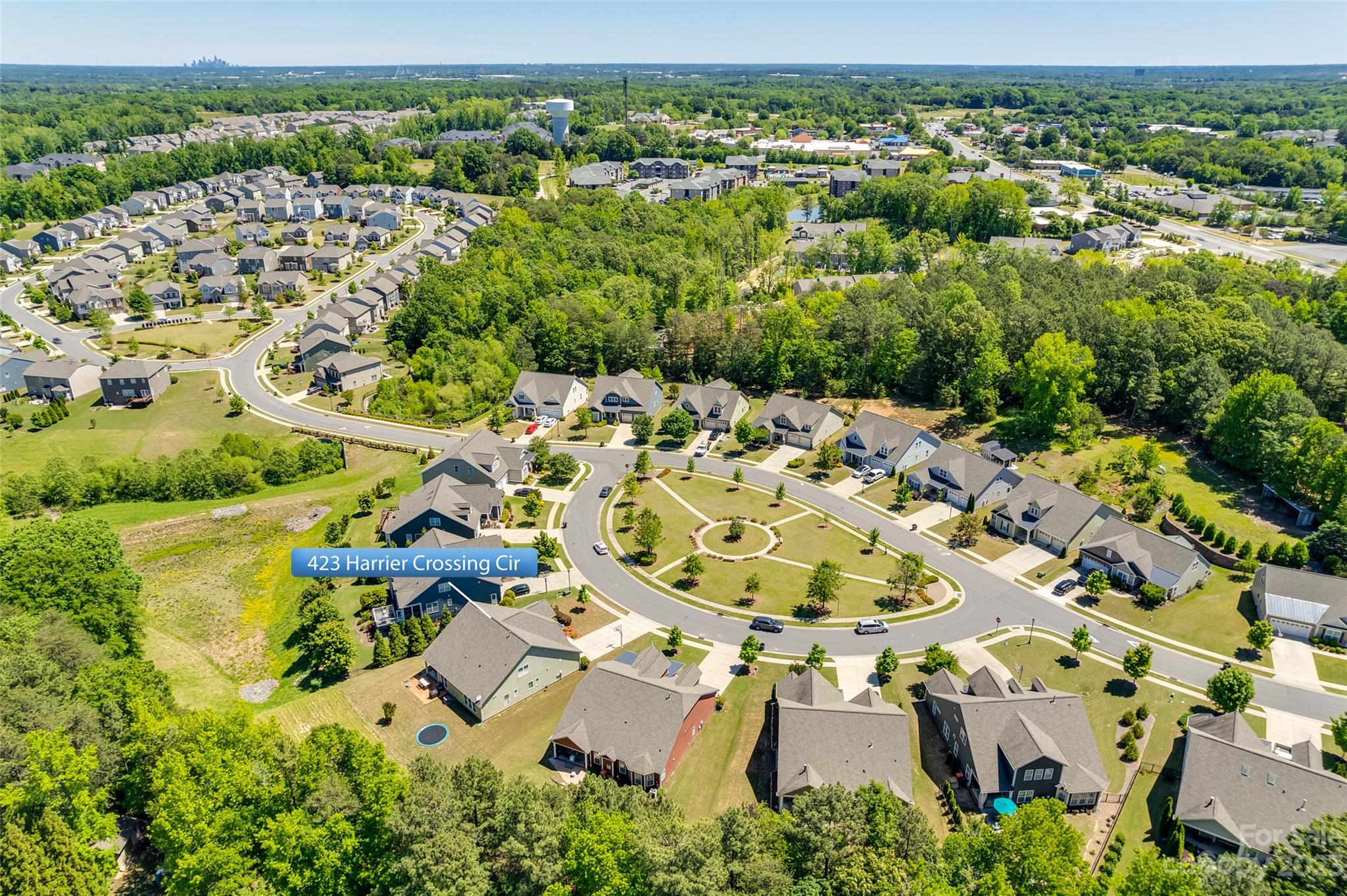 423 Harrier Crossing Circle Fort Mill, SC 29708 - Photo 35 of 36 an aerial view of residential houses with outdoor space
