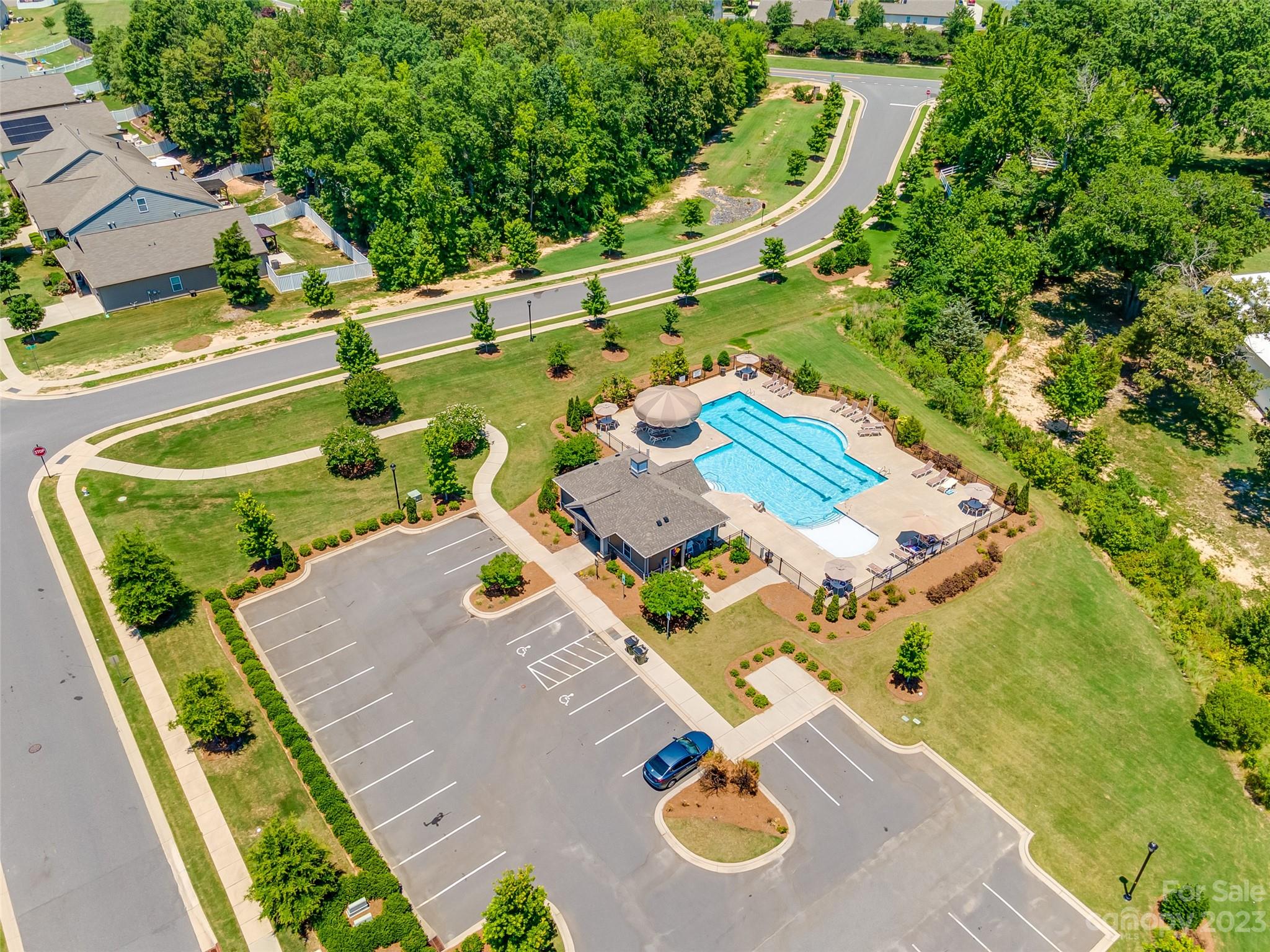 423 Harrier Crossing Circle Fort Mill, SC 29708 - Photo 36 of 36 an aerial view of a house with a swimming pool