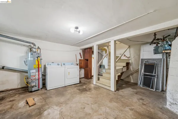 a view of a livingroom with staircase
