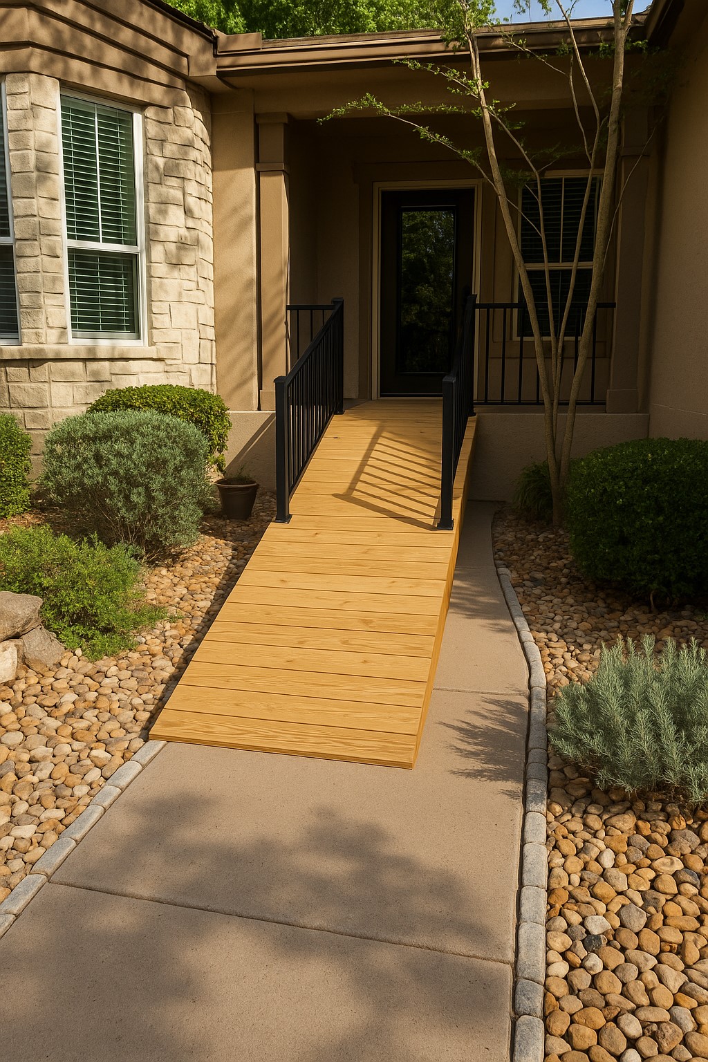 409 Rio Grande Loop Georgetown, TX 78633 - Photo 33 of 34 AI Created Image. Seller is open to assisting with accessibility improvements. If a ramp for wheelchair or walker access is needed, the seller is glad to either install one prior to closing or offer a credit so the buyer can have it customized to their preference.