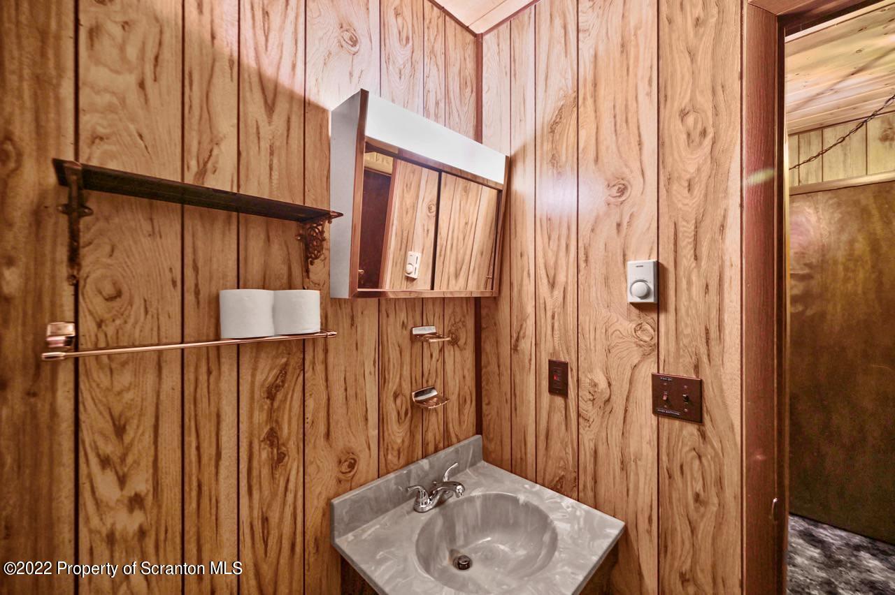 1038 Beaver Run Road Newfoundland, PA 18445 - Photo 17 of 34 a bathroom with a sink and a mirror