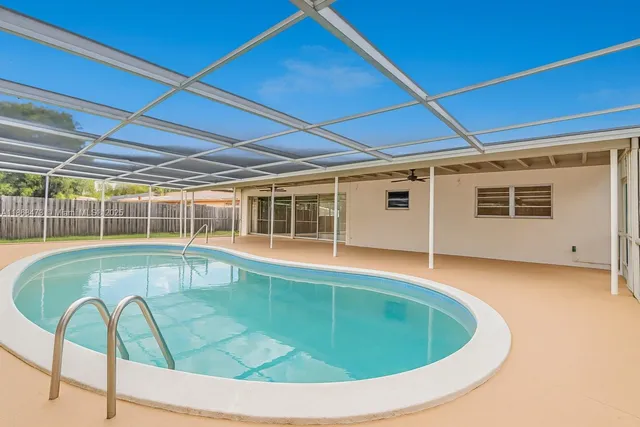 a view of a house with pool