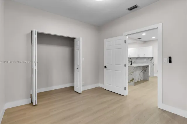 a view of an empty room