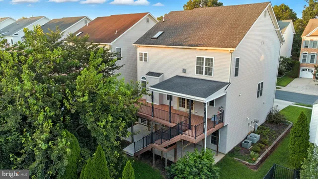 a aerial view of a house