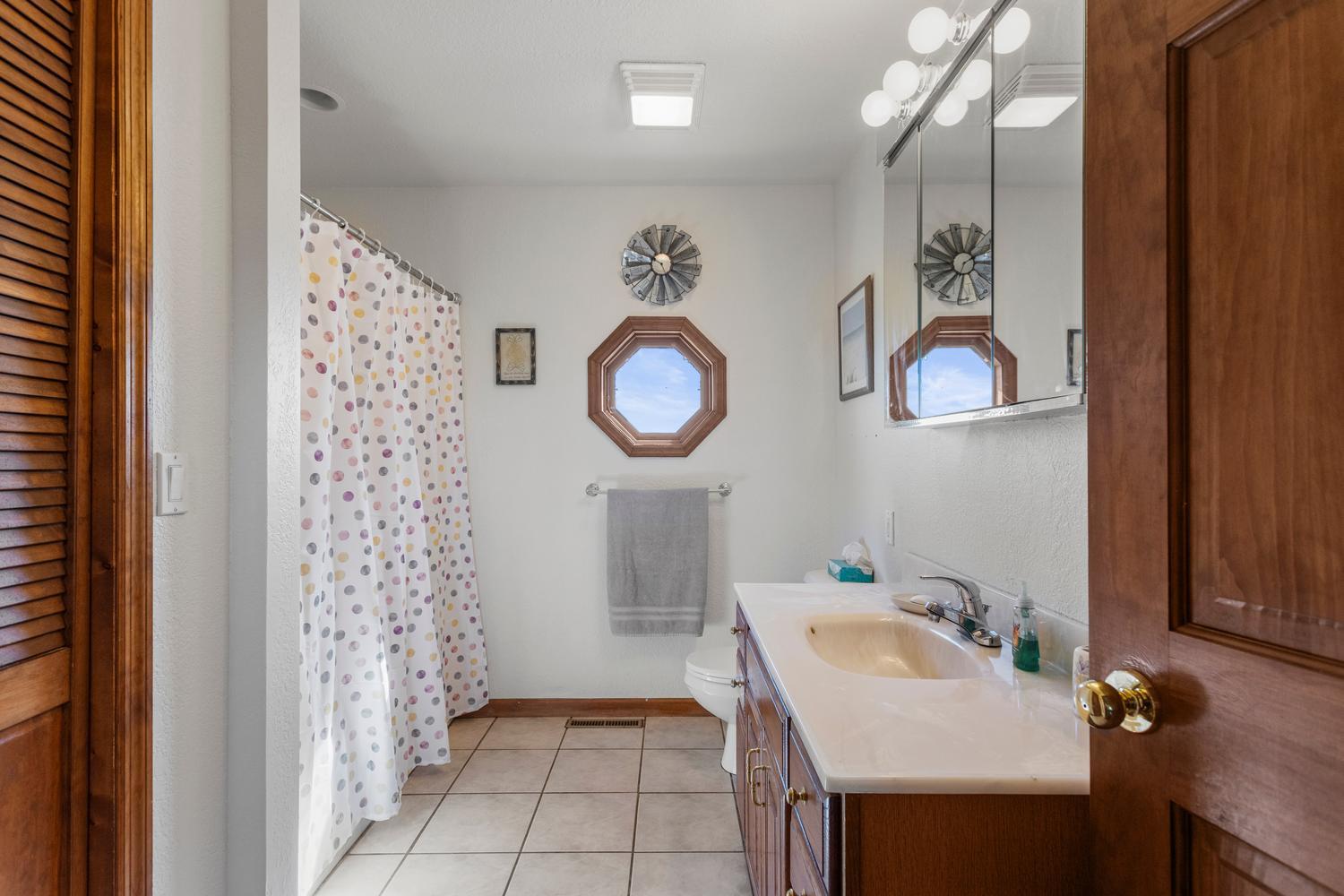 12317 North 1100 East Road Catlin, IL 61817 - Photo 30 of 44 a bathroom with a sink and a mirror