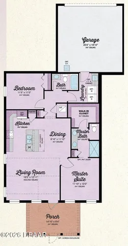 a view of a backyard with a table and chairs under an umbrella