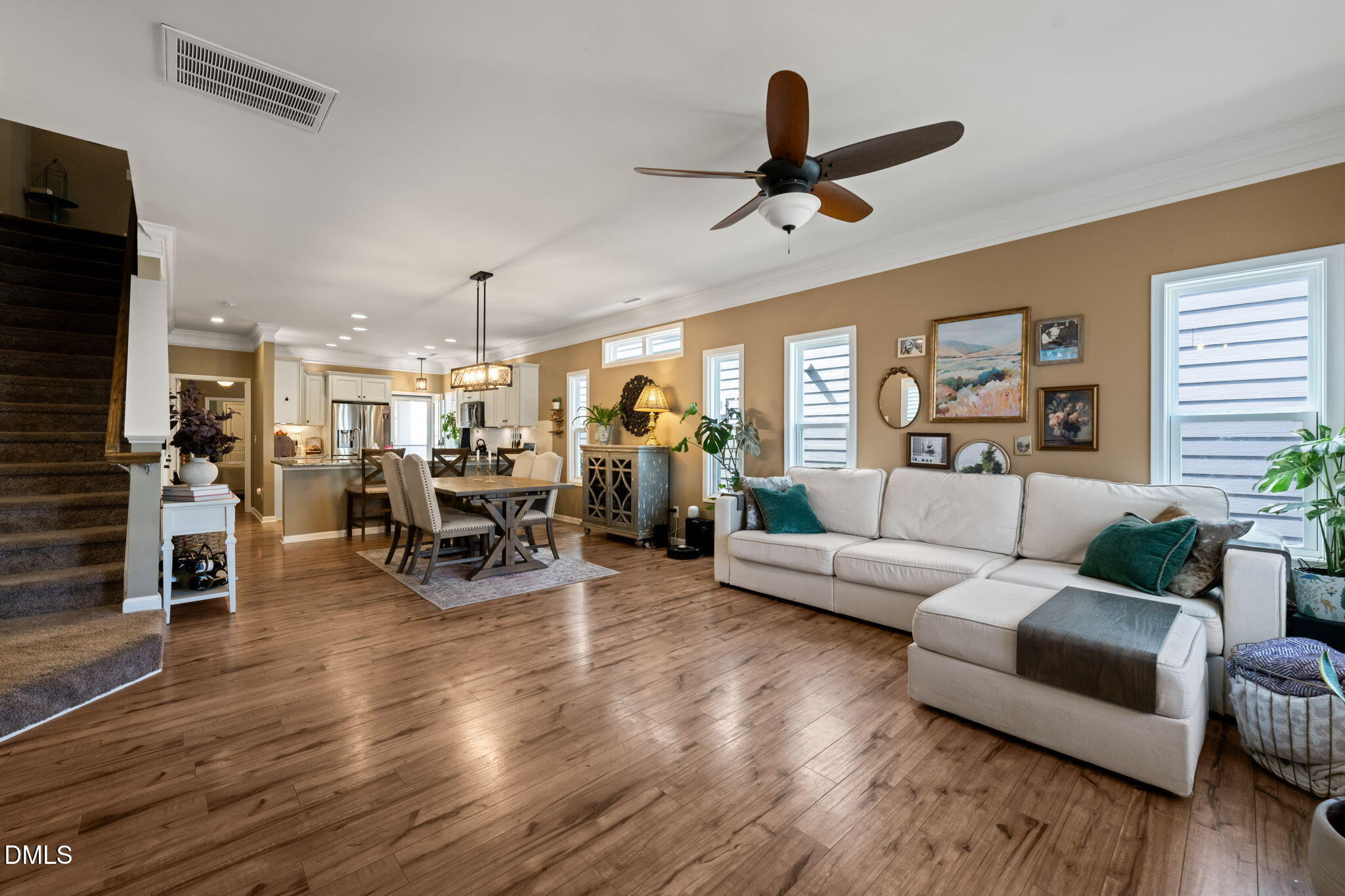 1716 Main Divide Drive Wake Forest, NC 27587 - Photo 5 of 45 a living room with furniture and a wooden floor