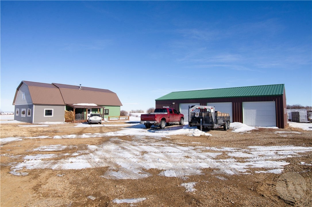 324 East Bench Road Roberts, MT 59070 - Photo 1 of 1 Fron Exterior - house & shop