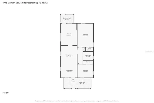 $1,795 | 1745 Dayton Street South, St. Petersburg, FL 33712