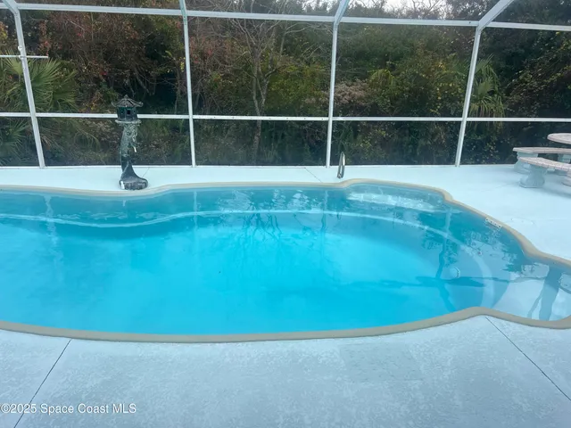 a view of a bathroom with a tub