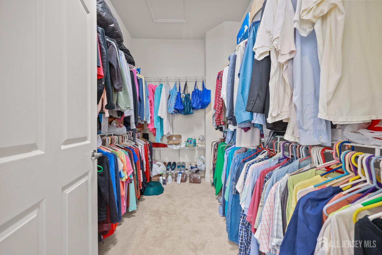 46 Mandrake Road Monroe Township, NJ 08831 - Photo 29 of 58 a view of walk in closet with clothes