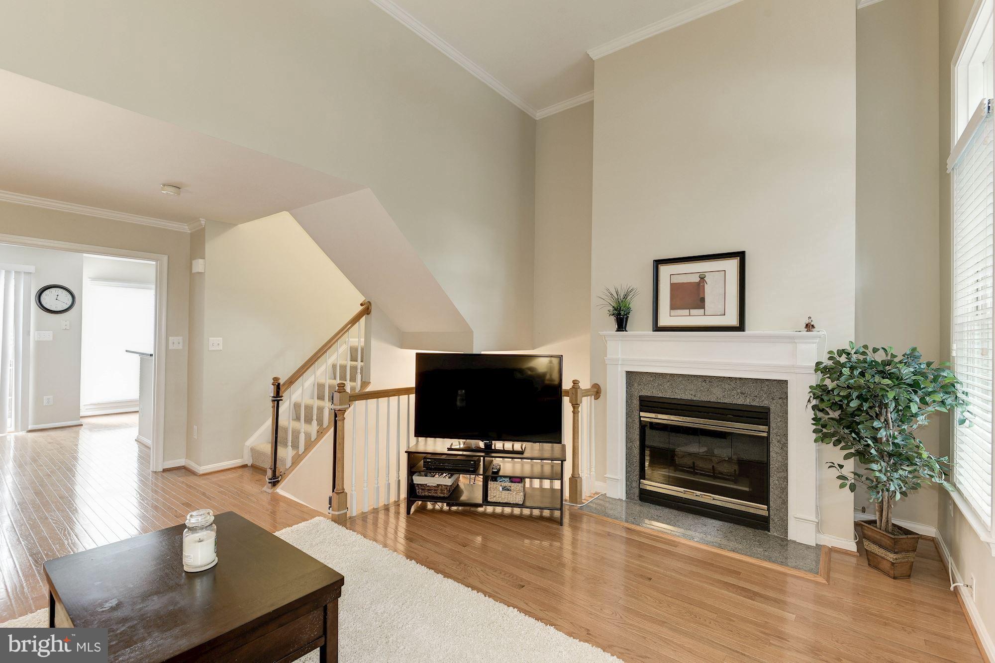 4668 West Braddock Road Alexandria, VA 22311 - Photo 5 of 29 Gas fireplace with mantle in the living room