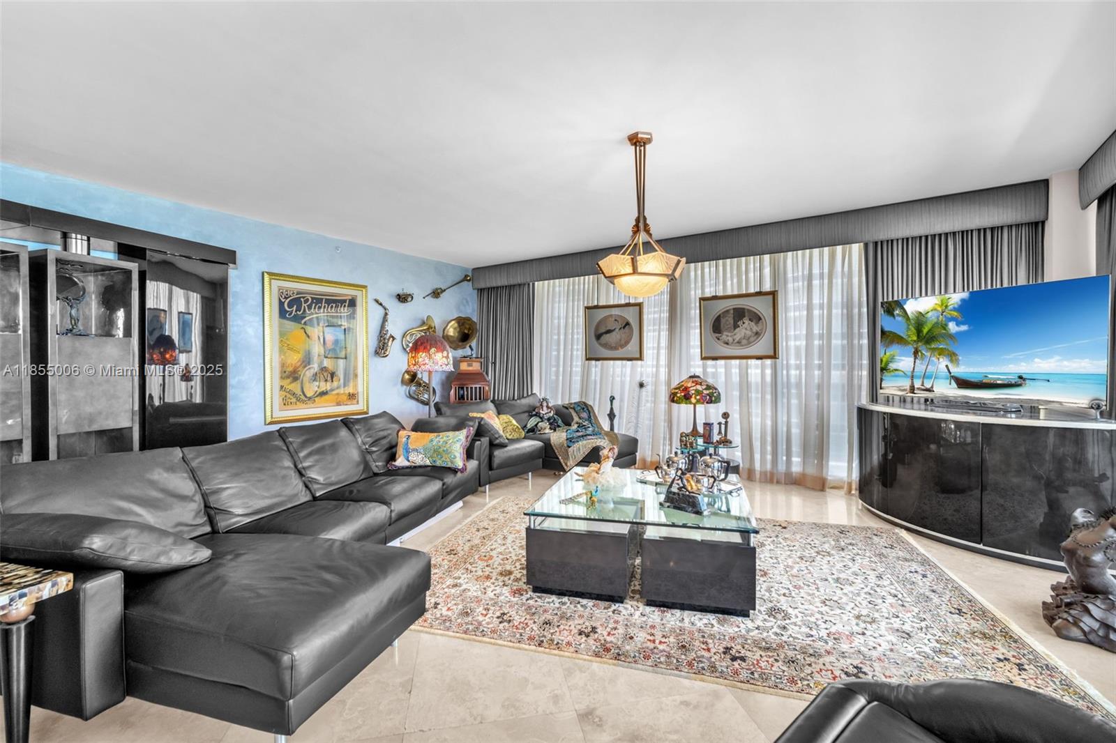 9595 Collins Avenue, Unit N9A Surfside, FL 33154 - Photo 27 of 66 a living room with furniture