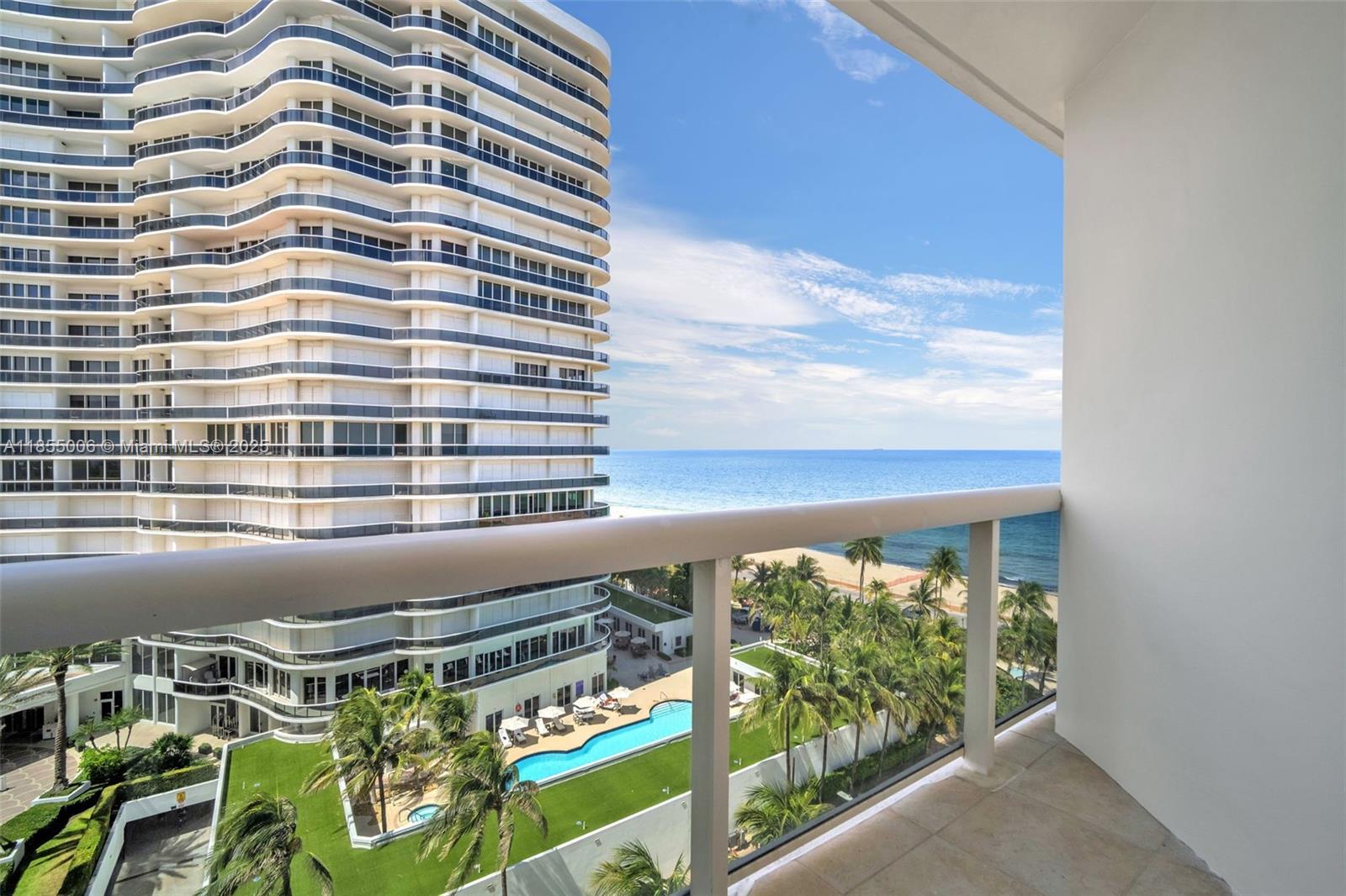 9595 Collins Avenue, Unit N9A Surfside, FL 33154 - Photo 46 of 66 a view of a back yard