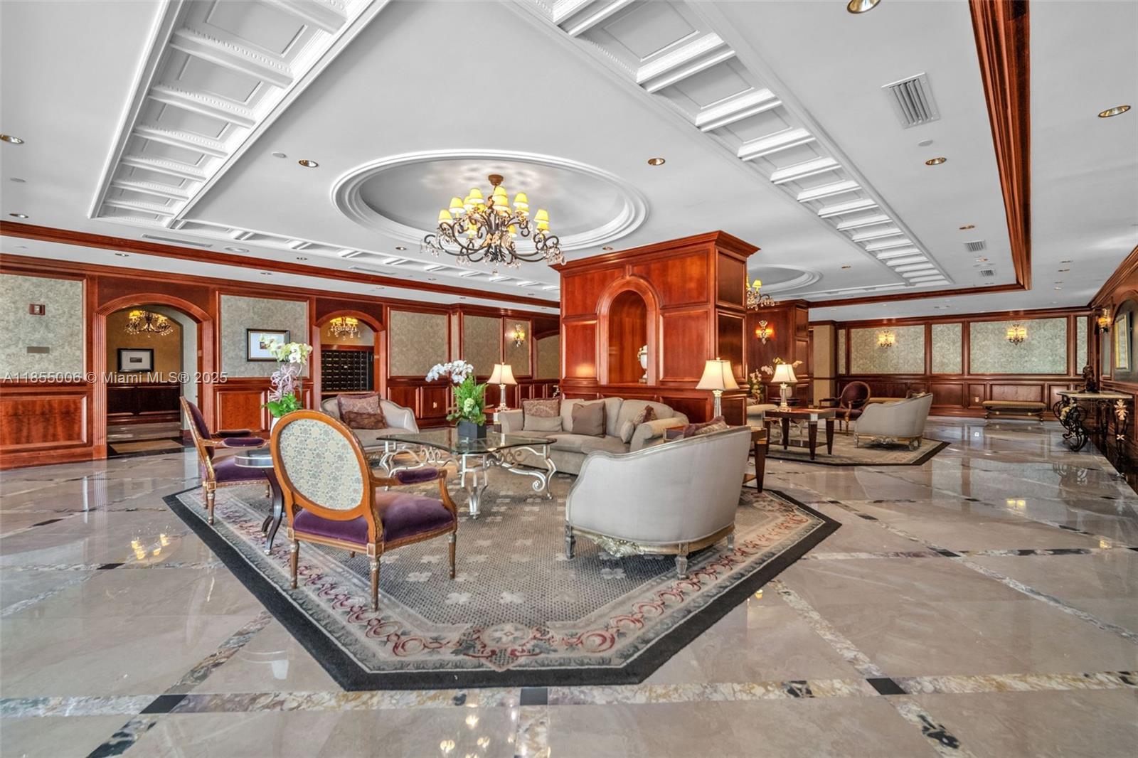 9595 Collins Avenue, Unit N9A Surfside, FL 33154 - Photo 51 of 66 a living room with fireplace furniture and a large window