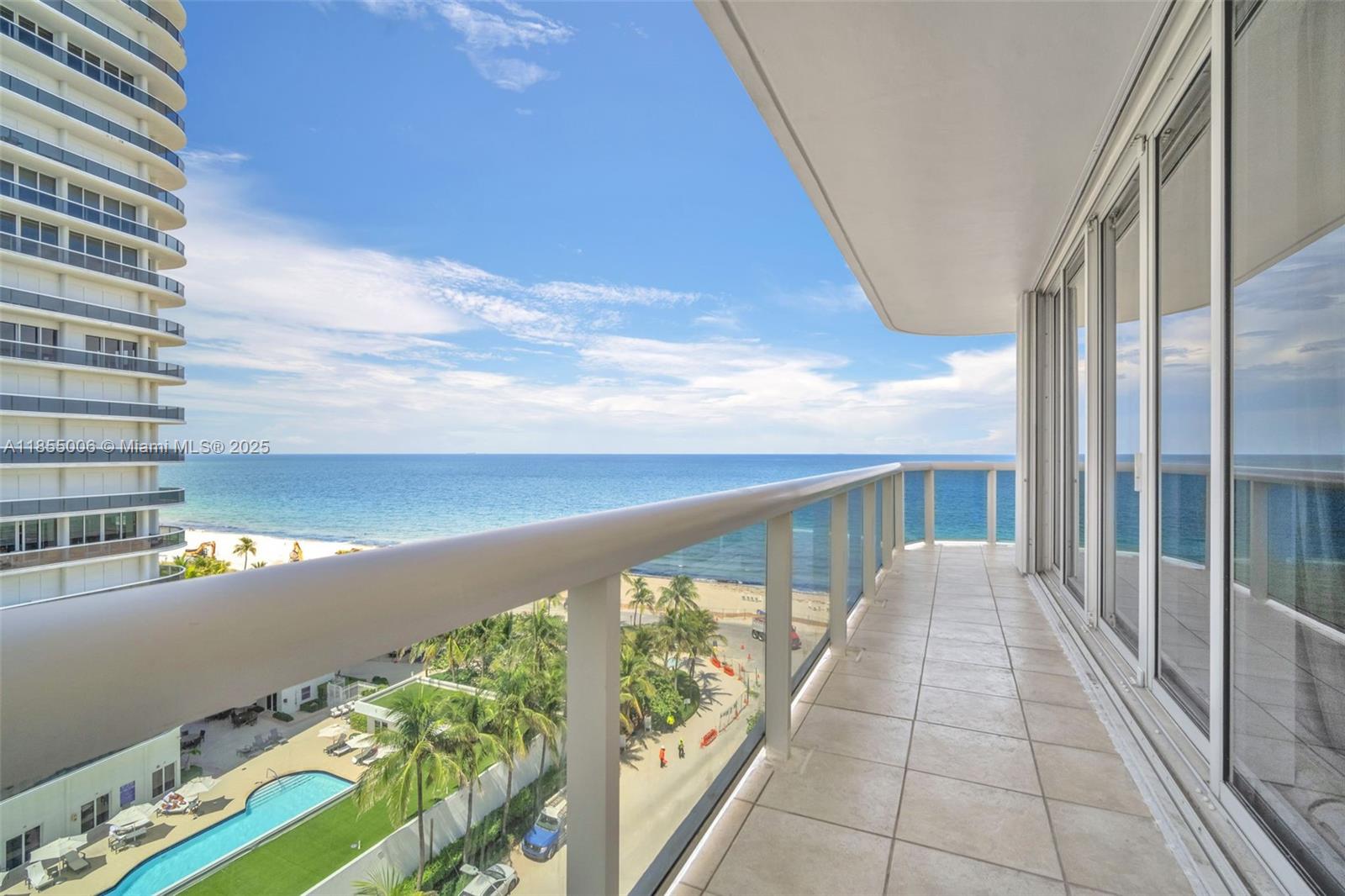 9595 Collins Avenue, Unit N9A Surfside, FL 33154 - Photo 7 of 66 View from balcony