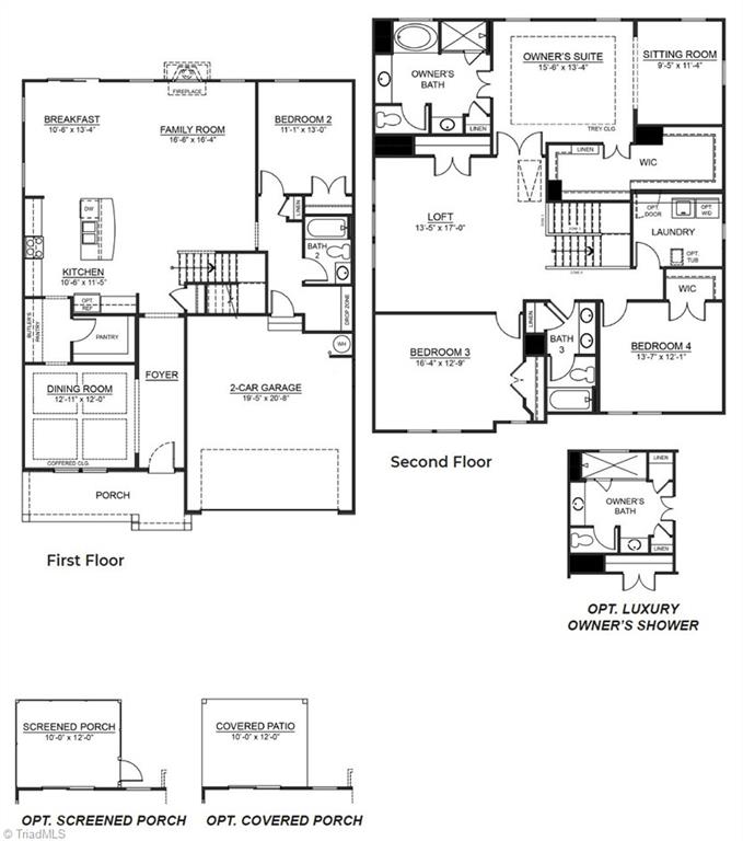 6212 Bateman Court Oak Ridge, NC 27310 - Photo 21 of 21 HAMPSHIRE FLOOR PLAN