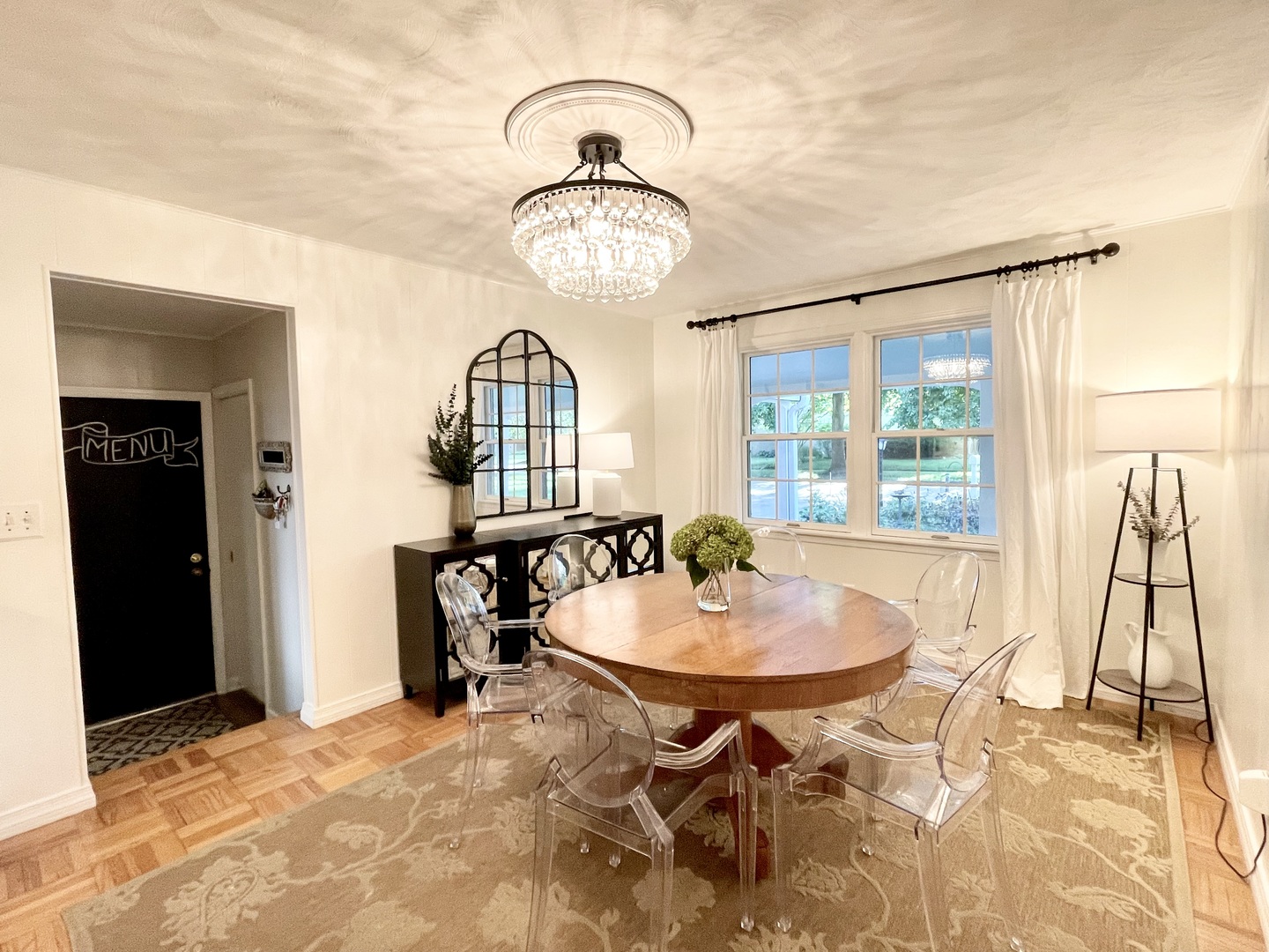 1904 Robert Drive Champaign, IL 61821 - Photo 112 of 131 a view of a dining room with furniture window and outside view