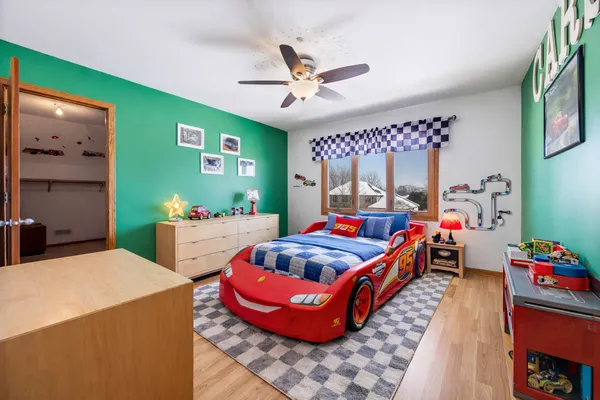 a room with furniture and a chandelier