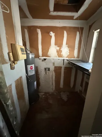 a view of utility room and window